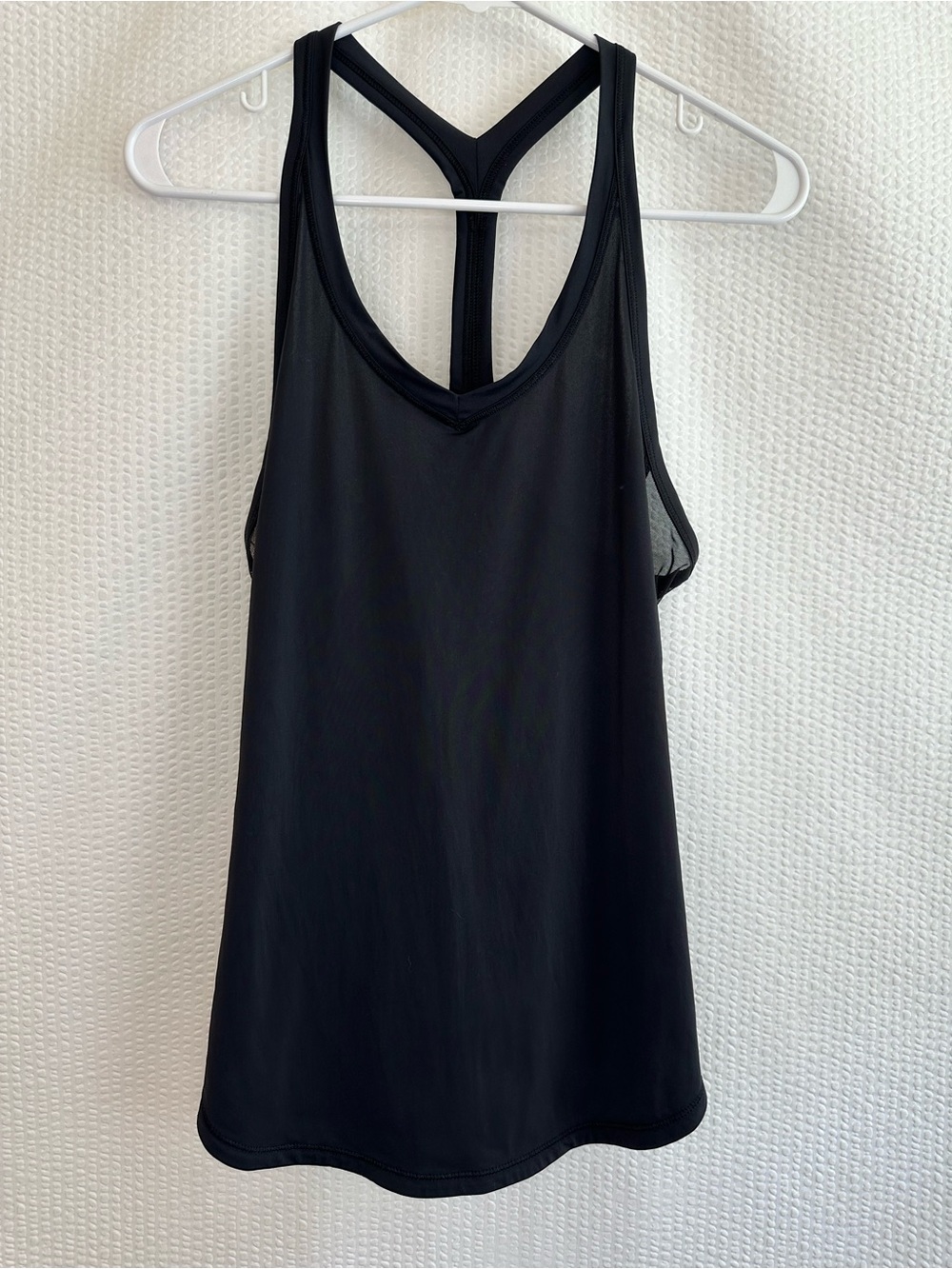 LULULEMON Black Mesh Racerback Tank Top Size 6 Running Workout Yoga Athletic